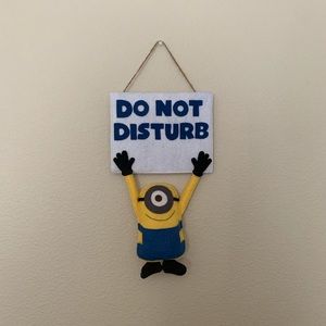 Handmade “Do not disturb” Despicable Me DOOR sign